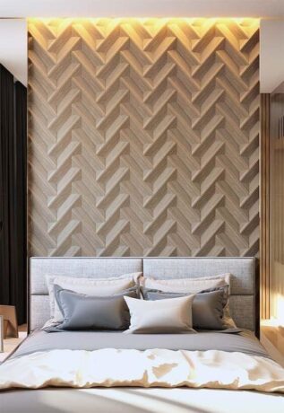 Com Tecido Acolhedor: Uma Cabeceira Diferente - ideia