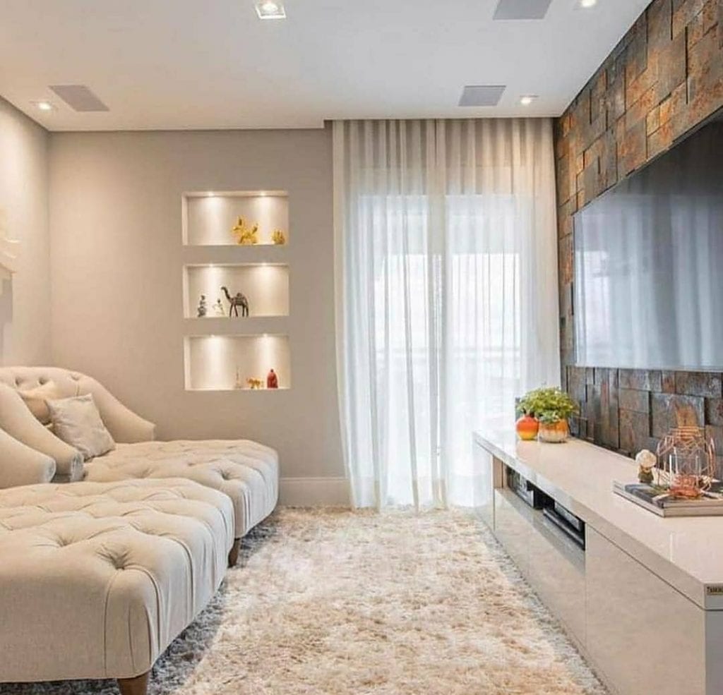 Sala clean: 60 ótimas ideias para ...