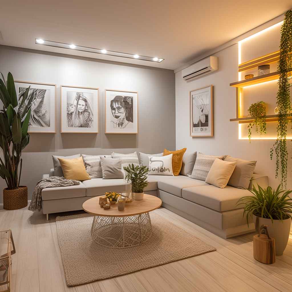 A Arte da Galeria: Transforme sua Parede em um Espaço Inspirador - ideia