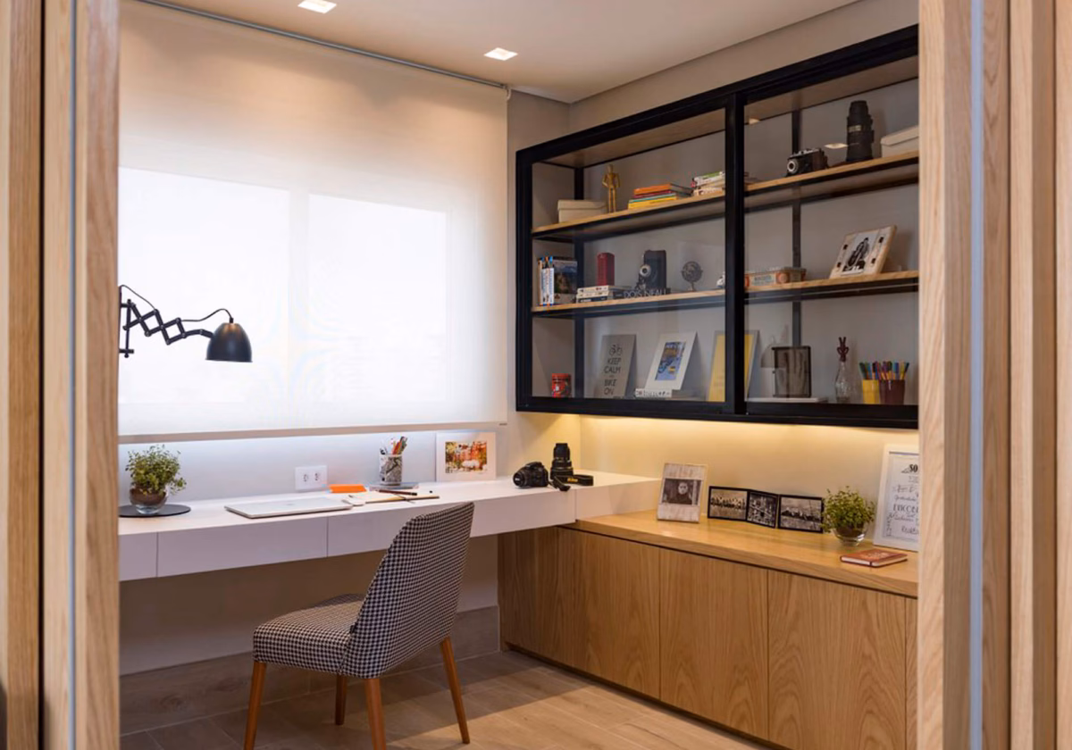 Home Office Inspirador: Fitas de LED para Aumentar a Produtividade - detalhe