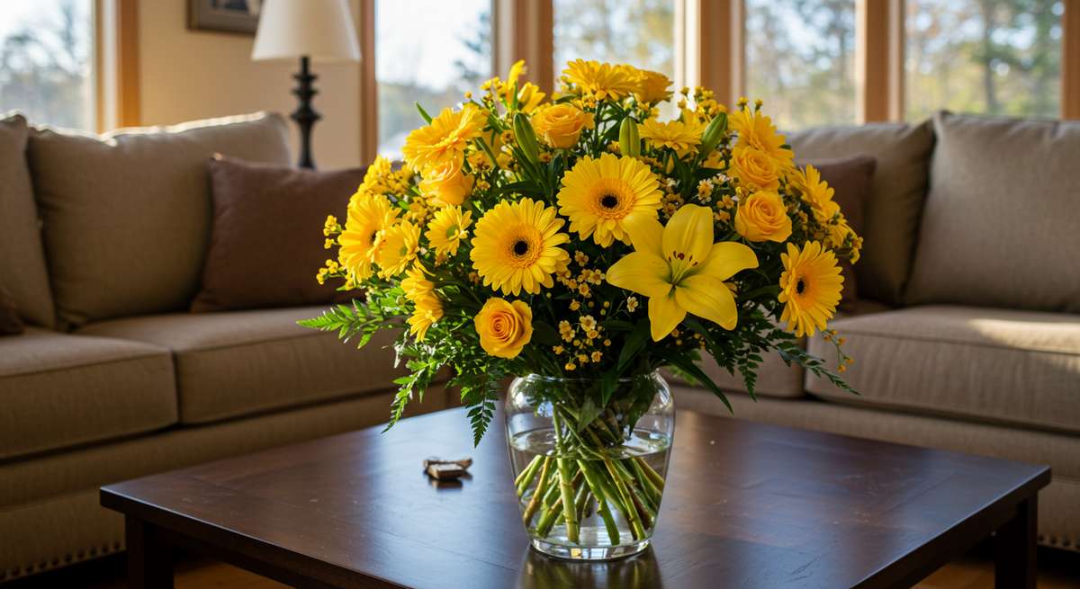 Cantinhos de Leitura Floridos com Luzes Amarelas: Refúgio Relaxante - ideia