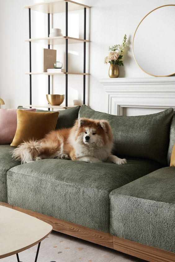 Sofá de Chenille Resistente: Textura Aconchegante e Fácil Manutenção - ideia