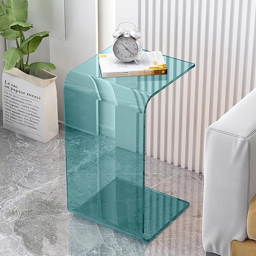 Mesa Lateral de Acrílico Transparente para Leveza - inspiração