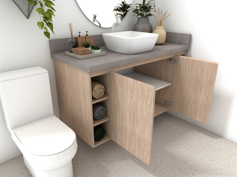 Integrado com a Bancada da Pia: Design Unificado - inspiração