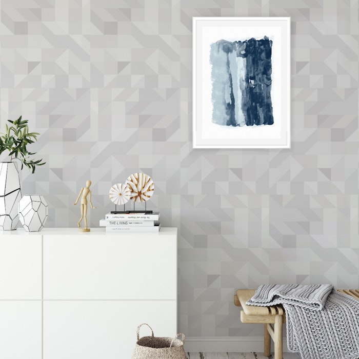 Minimalismo Chic: Papel de Parede Liso em Tons Neutros - detalhe