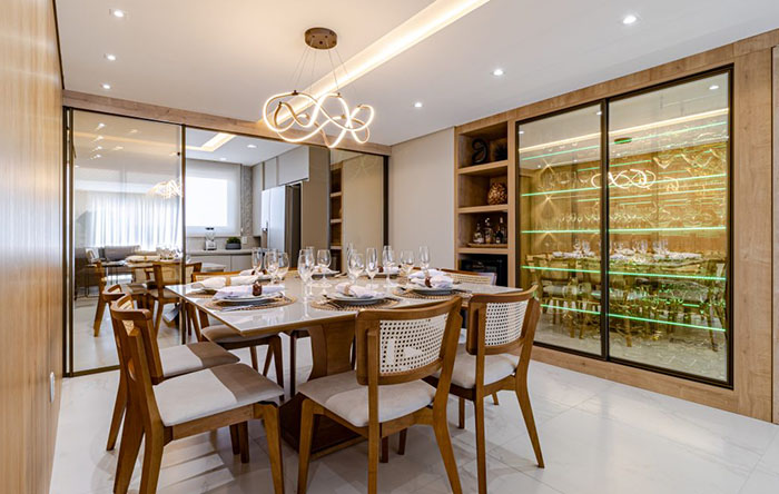 Com Espelhos: Ampliando o Espaço e Refletindo Glamour - ideia