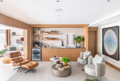 Cantinho Gourmet: Varanda com Churrasqueira e Bancada Integrada - ideia