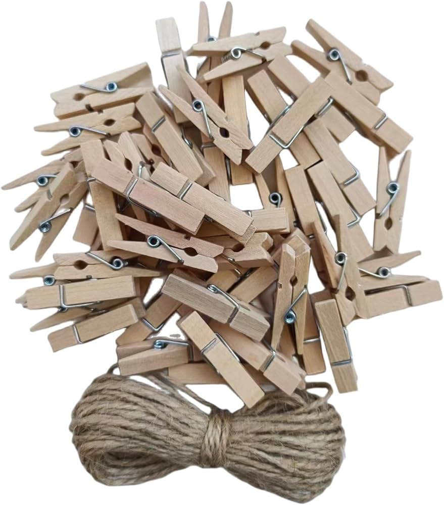 Prendedores de Roupa Envoltos em Barbante: Rusticidade e Charme em Detalhes - inspiração