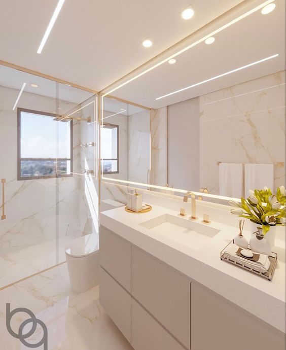 Box com Iluminação LED Embutida: Ambiente Relaxante - ideia