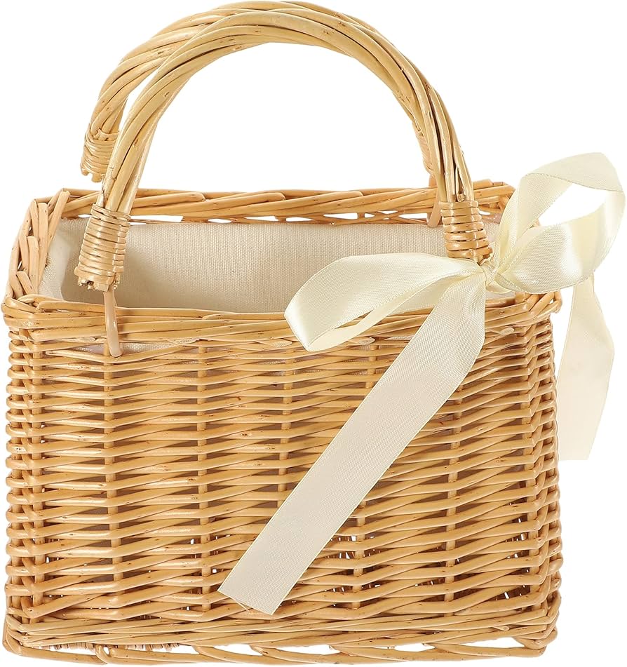 Cestos de Vime com Detalhes em Crochê - inspiração