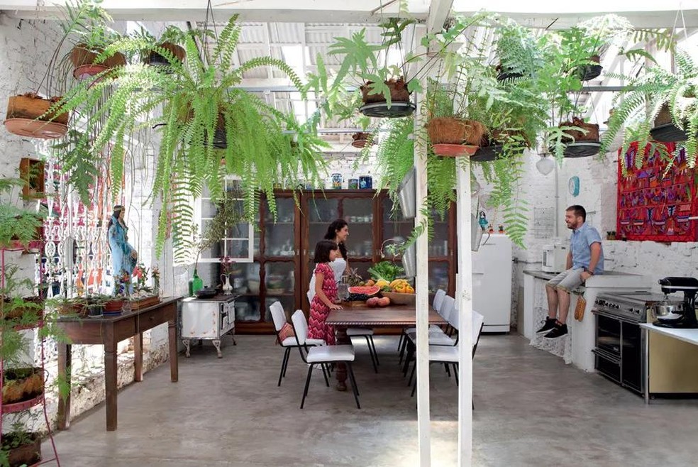 Com Plantas e Ervas: Um Jardim Suspenso na Sua Cozinha - inspiração