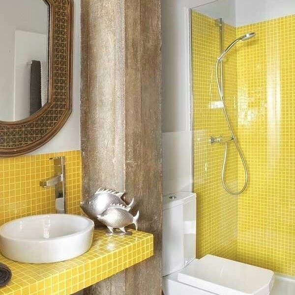 Com Pastilhas Amarelas Degradê - ideia