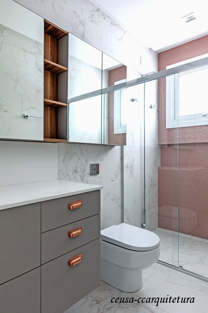 Decoração Minimalista com Detalhes em Cobre - ideia