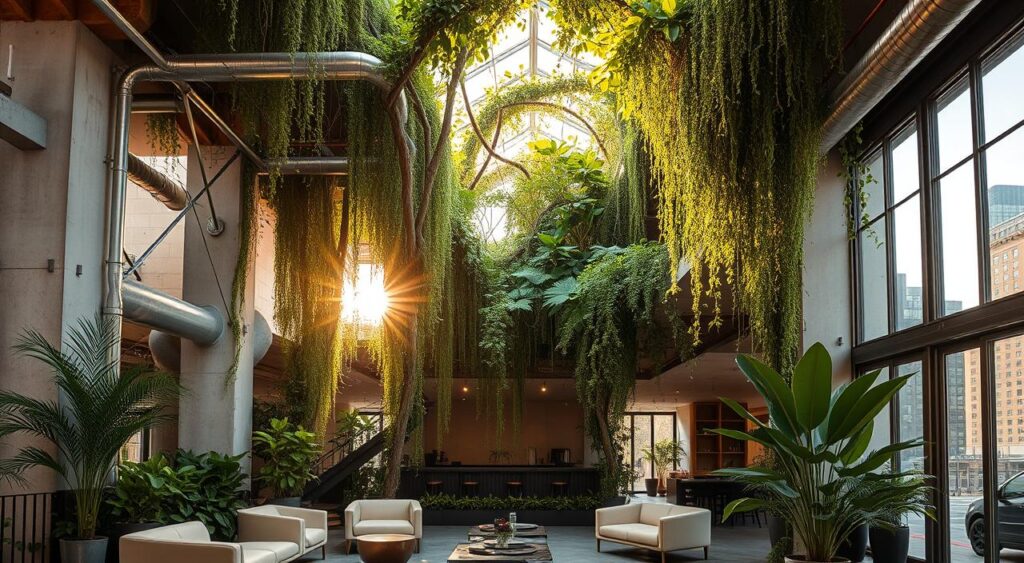 Com Plantas e Elementos Naturais: Vida e Frescor no Ambiente Industrial - inspiração