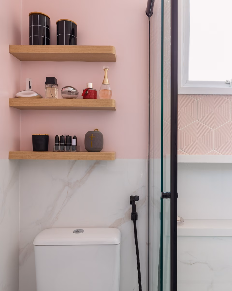 Prateleira de Banheiro: Elegância e Praticidade - ideia