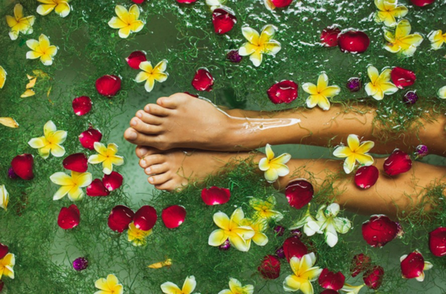 Escalda Pés Relaxante Antimofo: Lavanda e Limão para um Banho Revigorante - inspiração