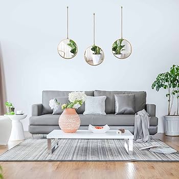 Arte na Parede: Composição de Mini Espelhos - ideia