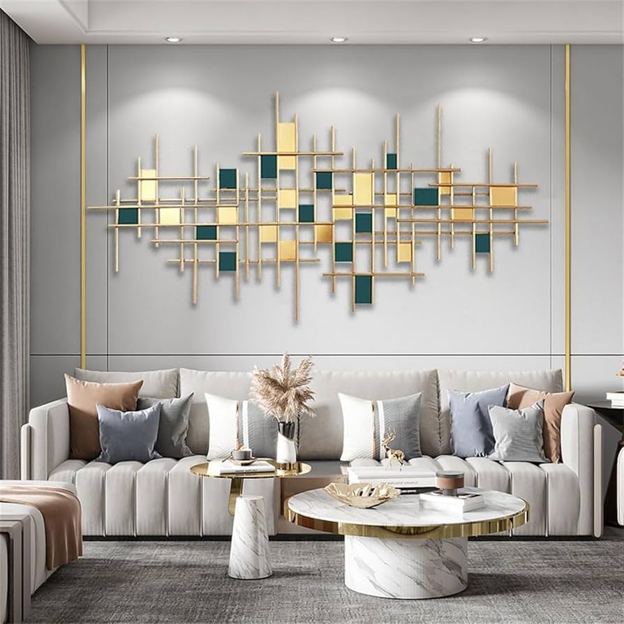 Contemporâneo Artístico com Quadros e Esculturas - inspiração