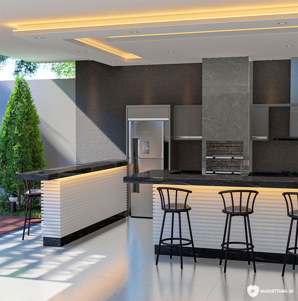 Áreas Gourmet com Churrasqueira: Receber com Glamour Nunca Foi Tão Fácil! - ideia