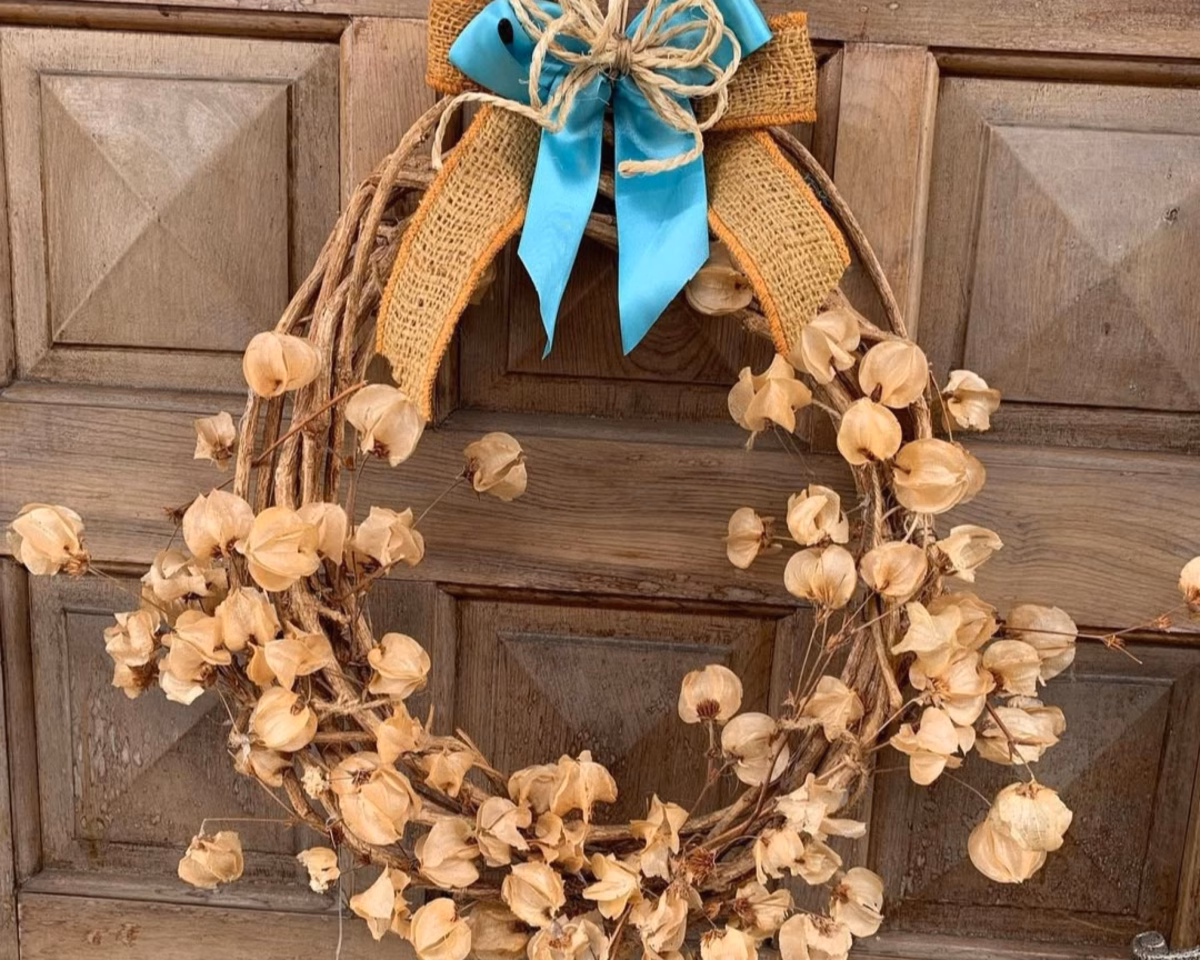 Com Guirlandas de Flores Secas - inspiração