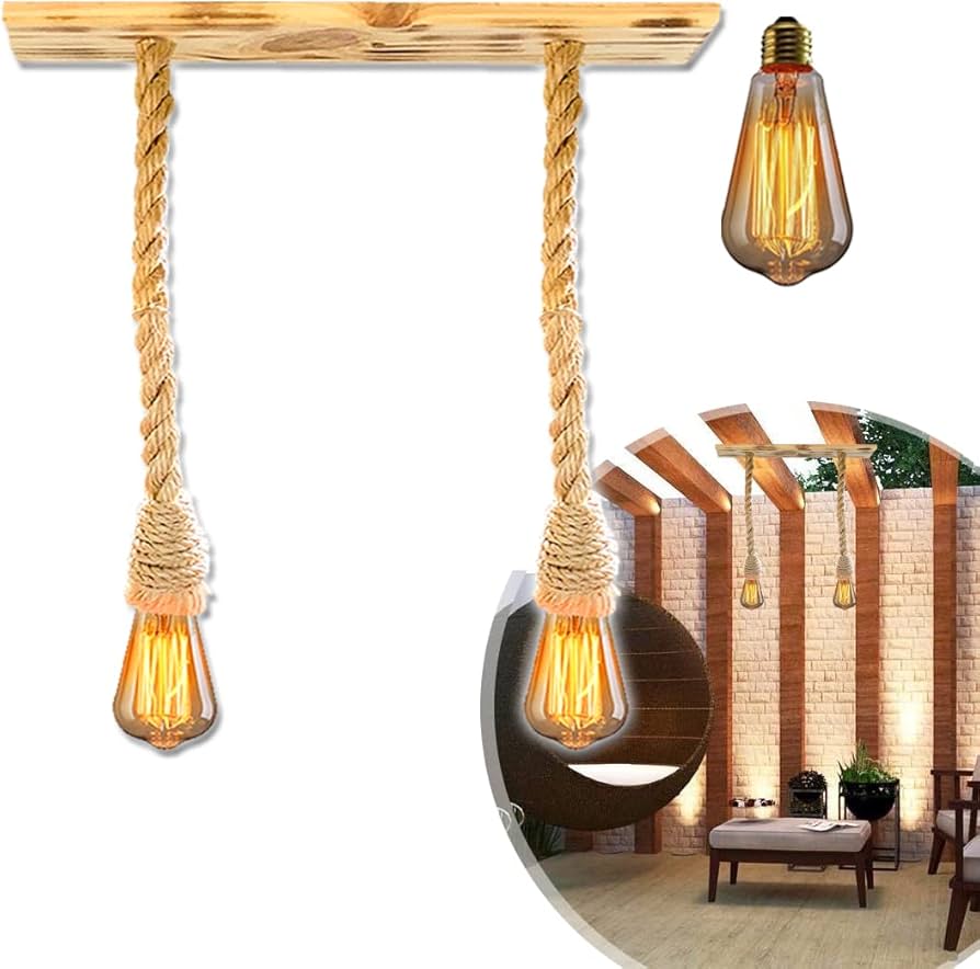 Pendente Vintage com Lâmpada Filamento: Nostalgia e Charme Retrô - ideia