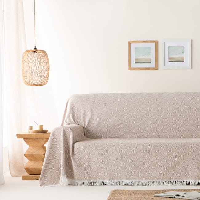 Manta com Estampa Geométrica para um Sofá Moderno - inspiração