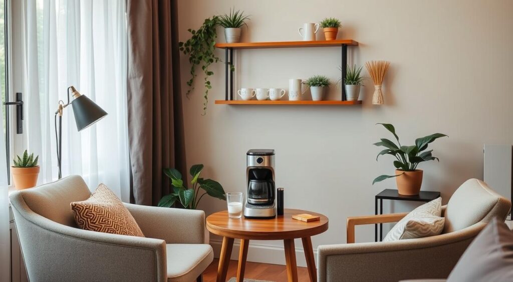 Cantinho do Café: Um Refúgio Aconchegante na Sala - ideia