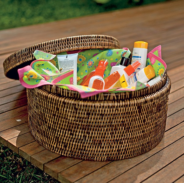 Toque Rústico Chic: Cestos de Vime e Palha para Organização com Estilo - detalhe