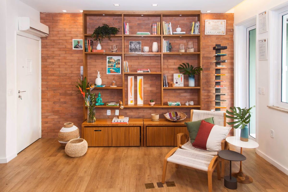 Lousa e Textura: Combine com Tijolinhos, Madeira ou Cimento Queimado - ideia