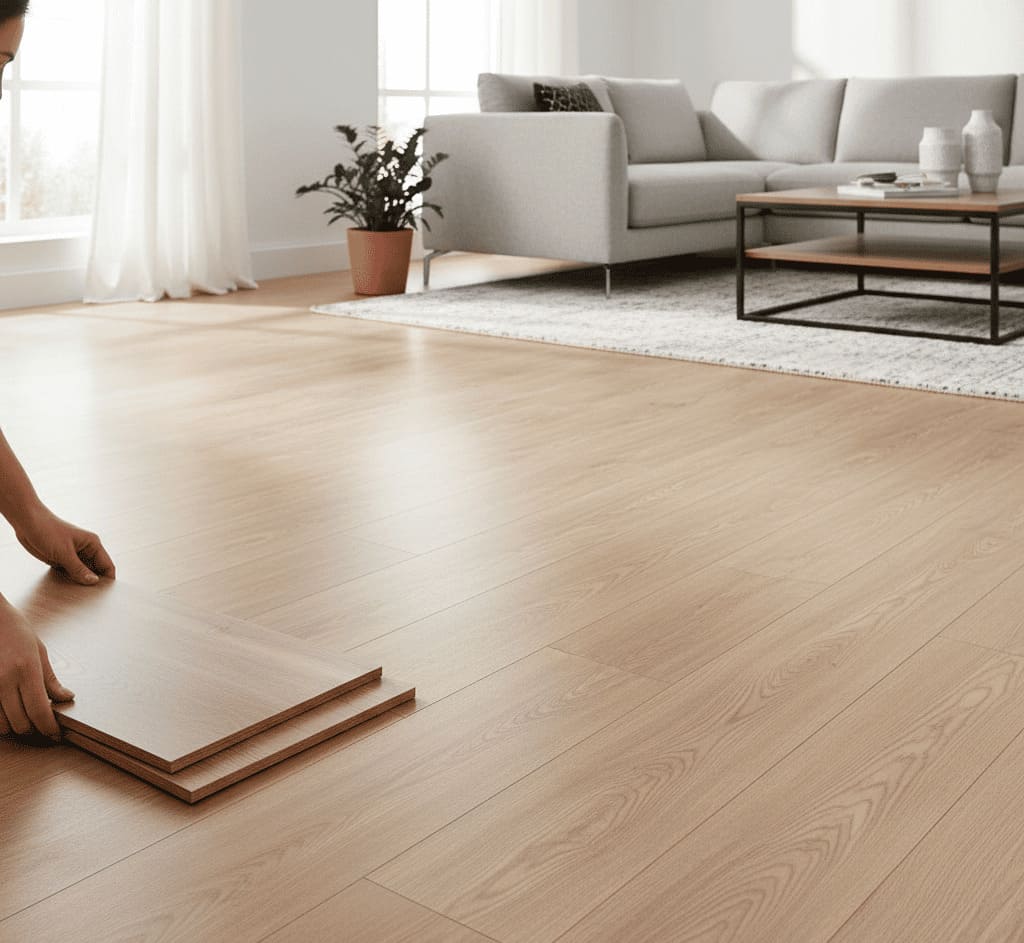 Conexão com a Natureza: Piso Laminado com Acabamento Natural em Varandas Gourmet - ideia