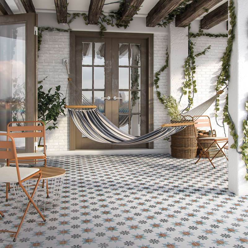 Delicadeza e Charme: Use Ladrilhos Hidráulicos para um Toque Vintage - detalhe