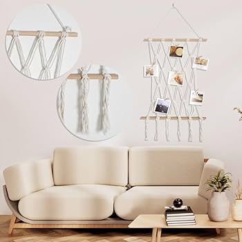 Quadros em Macramê: Artesanal e Boêmio - detalhe