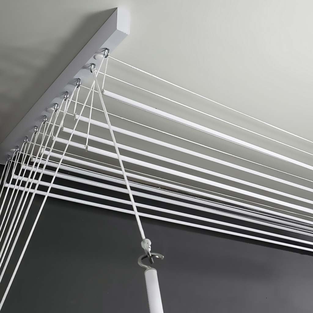 Varal de Teto Deslizante: Flexibilidade e Facilidade no Uso - ideia