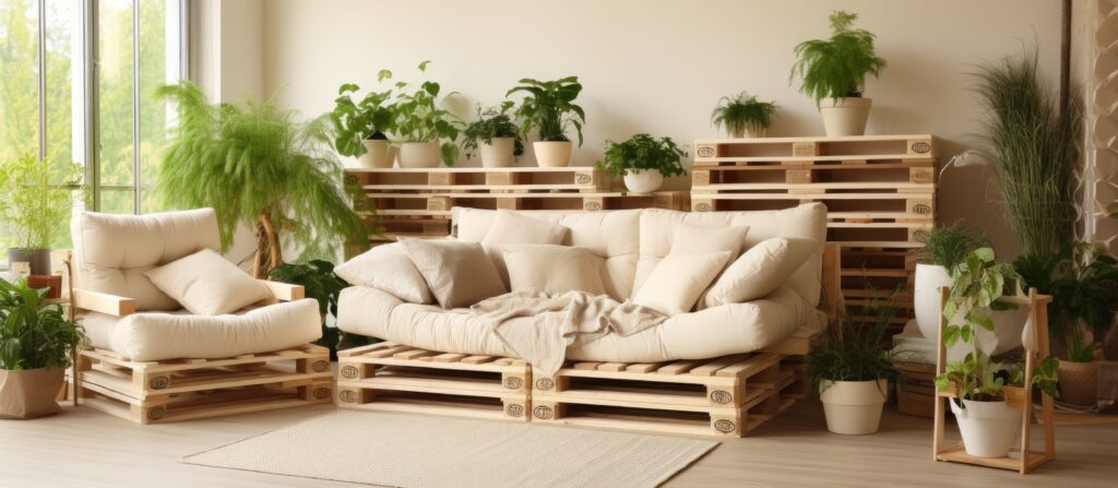 Pallet Funcional: Criatividade e Economia na Decoração - ideia