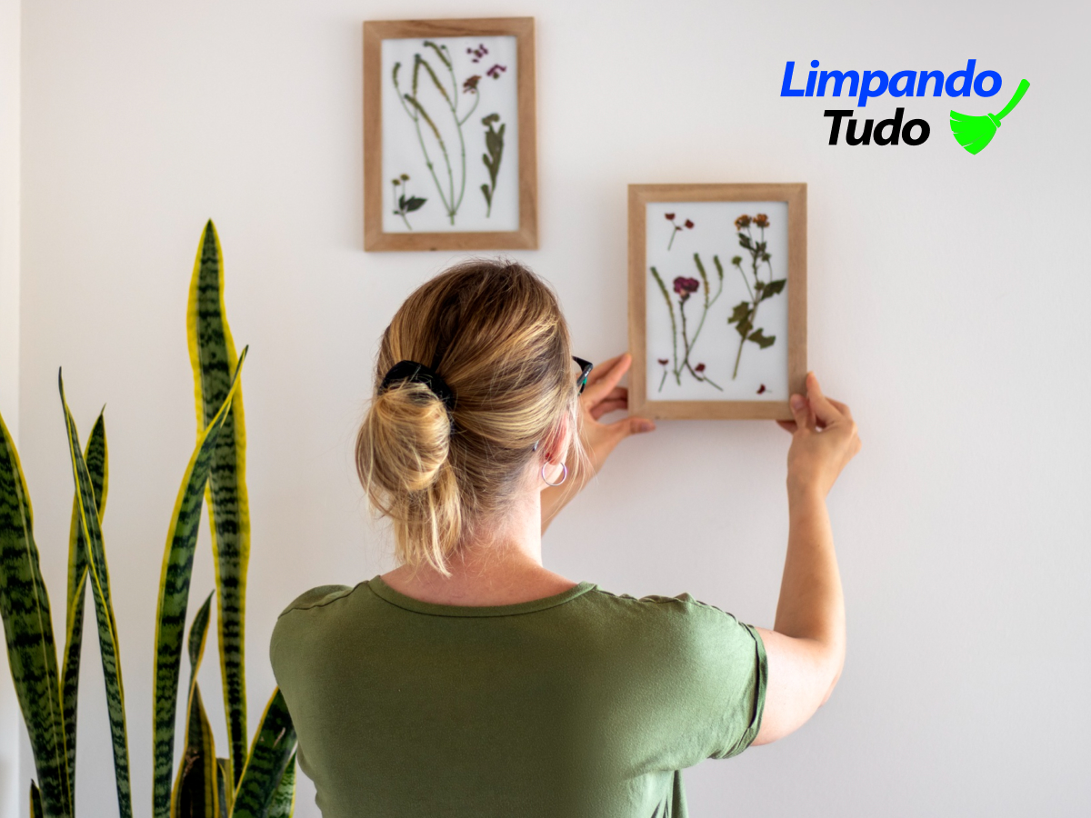 Cantinho Inspirador com Quadros e Plantas: Natureza e Arte - detalhe