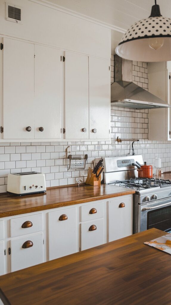 Armários Vintage com Puxadores Garimpados - ideia