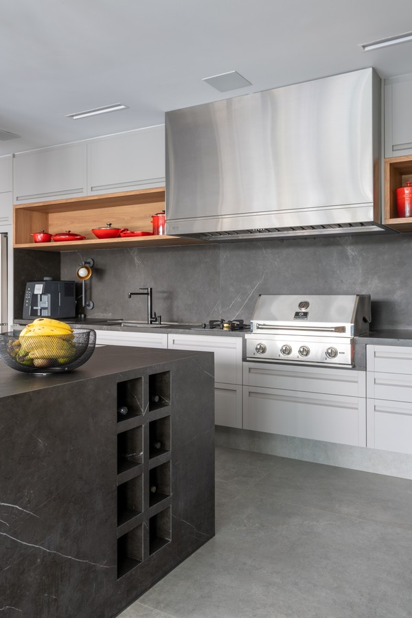 Ilhas Multifuncionais com Adega Climatizada: Para os Amantes do Vinho e da Boa Gastronomia - detalhe