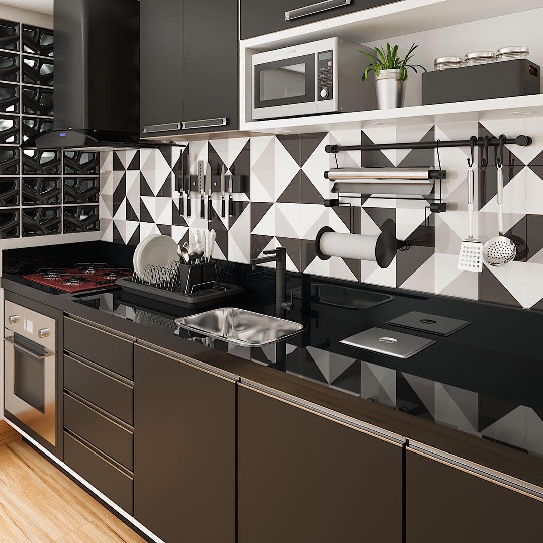 Totalmente Clean e Minimalista: A Beleza da Simplicidade em Preto e Branco - detalhe