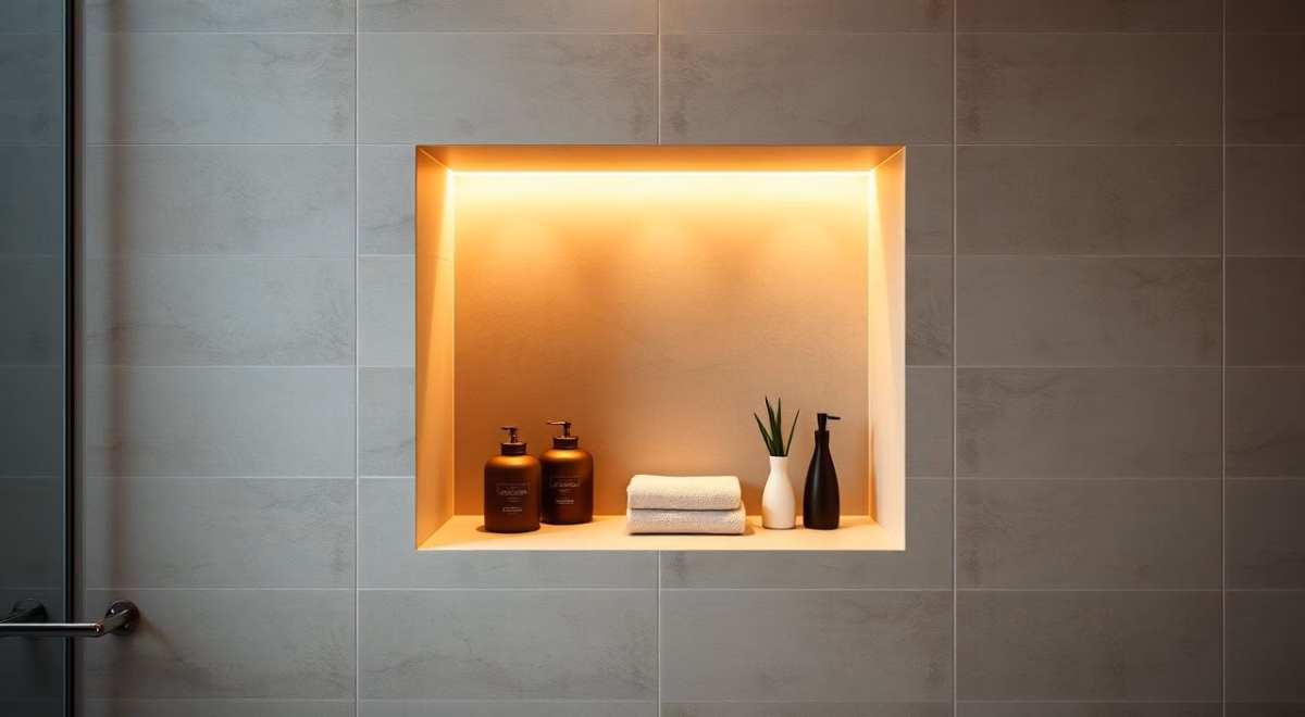 Nichos Revestidos com Tecido: Textura e Conforto Visual em Cada Detalhe - detalhe