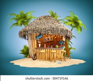 Um Toque Tropical: Bar com Bambu, Cores Vibrantes e Frutas Frescas - detalhe