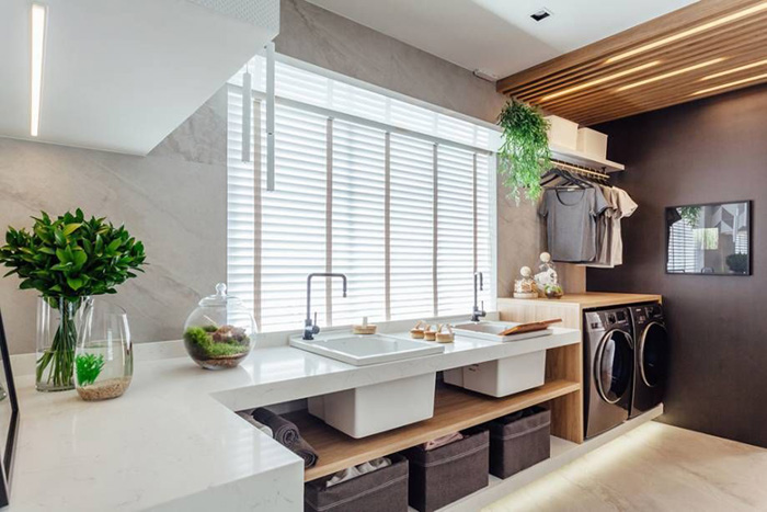 Lavanderia Tropical: Cores Vibrantes e Alegria Contagiante - detalhe