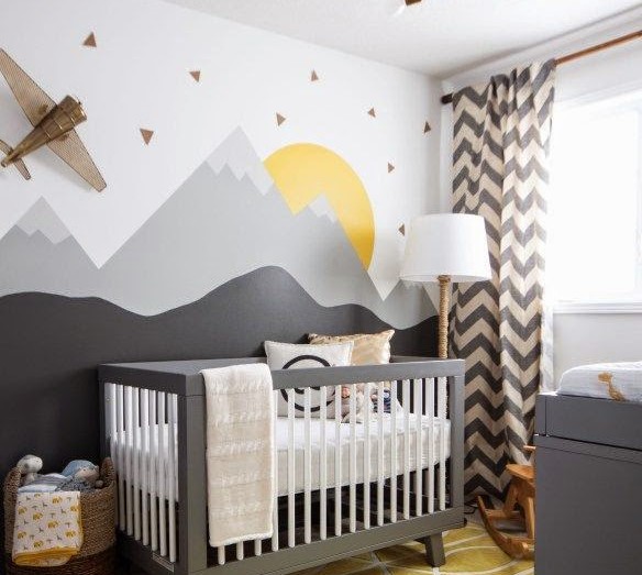 Quarto de Bebê Moderninho: Decoração com Formas Geométricas - detalhe