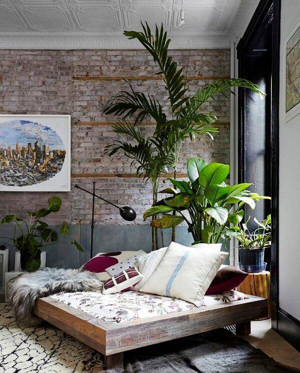 Com Plantas: Natureza e Frescor no Seu Quarto - ideia