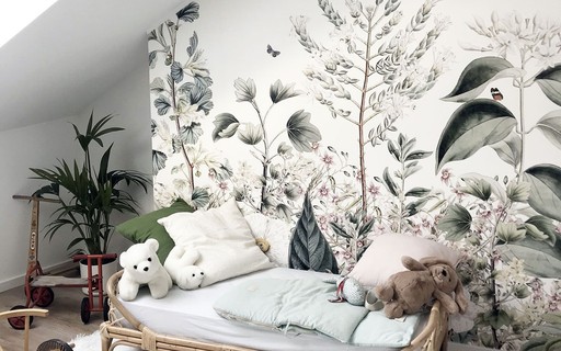 A Natureza Entra em Cena: Decoração de Quarto Infantil com Decoração Botânica - inspiração