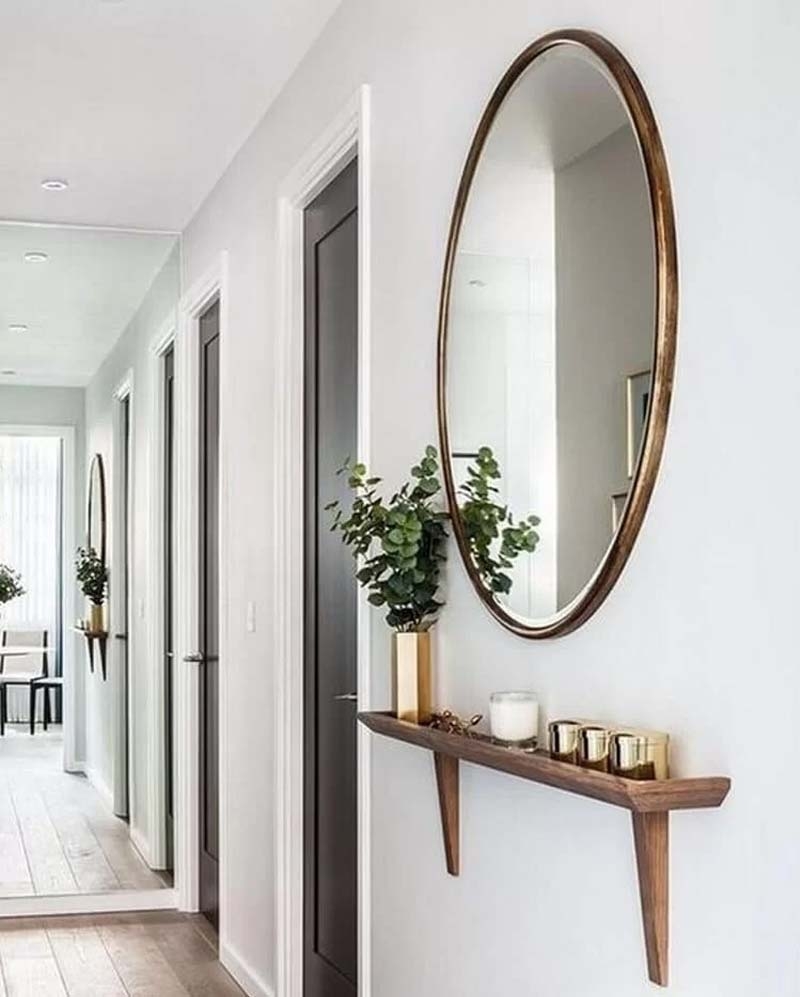 Espelho Inteiro no Hall de Entrada: Boas-Vindas Estilosas - inspiração