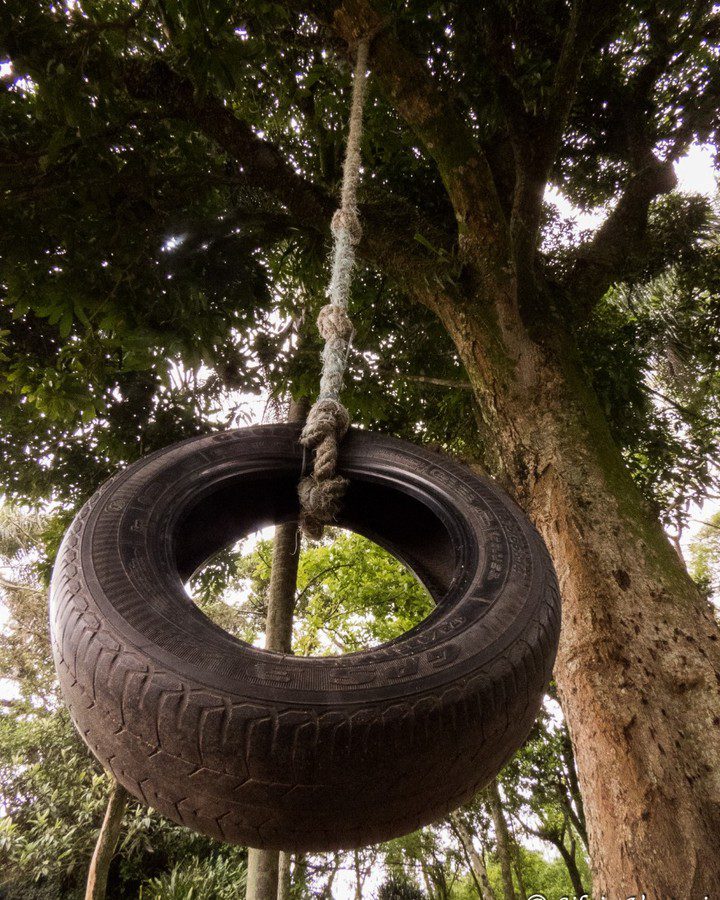 Com Balanço de Pneu Reciclado - inspiração
