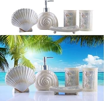 Kit Banheiro Temático (praia, flores, etc.): Personalidade Total - ideia