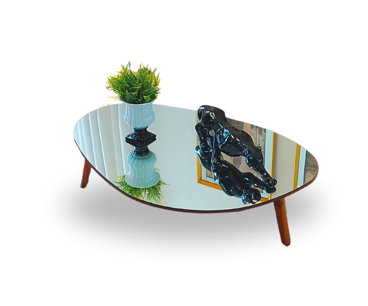 Mesa de Centro Espelhada: Luxo e Glamour ao Seu Alcance - inspiração