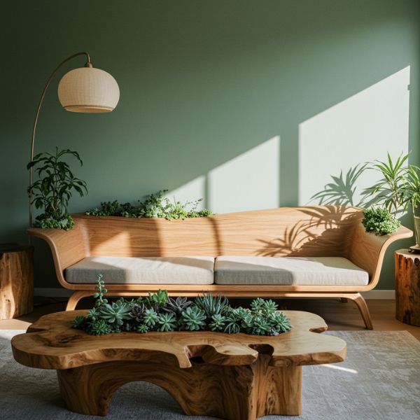 Integração com a Natureza: Plantas e Texturas que Acalmam - detalhe