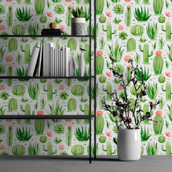 Adesivo com Estampa de Cactos: Um Toque Desértico e Divertido - ideia